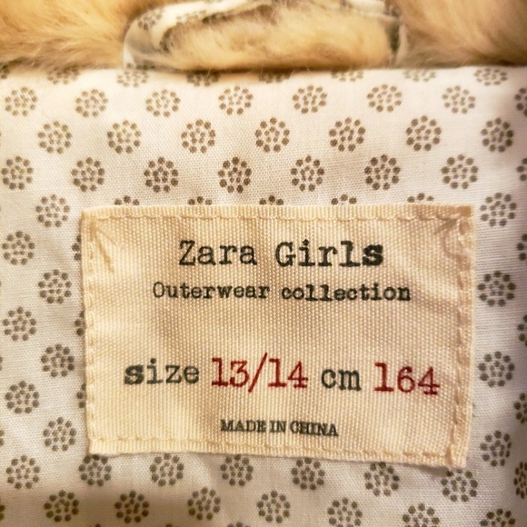 Zara Girls Faux Fur Vest - Picture 2 of 4